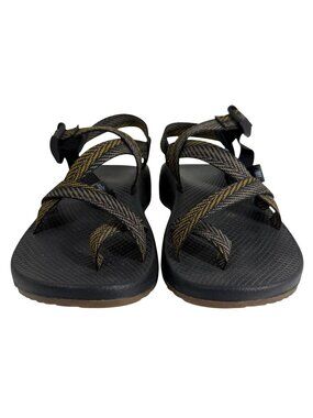 Chaco Z/2 Classic Sandals Mens Size 8 Black & Gold Adjustable Straps